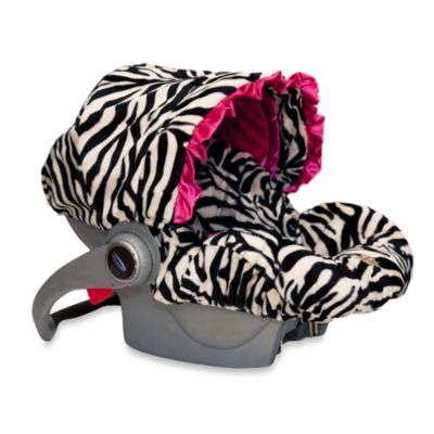 Baby Bella Maya™ Infant Car Seat Cover in Zoe Zebra - buybuy BABY