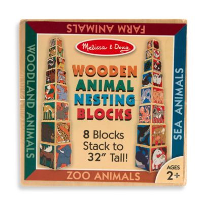 Melissa  Doug174 Wooden Animal Nesting Blocks