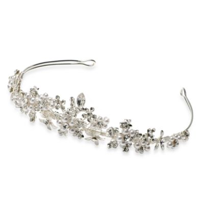 Austrian Crystal and Faux Pearl Tiara - Bed Bath & Beyond