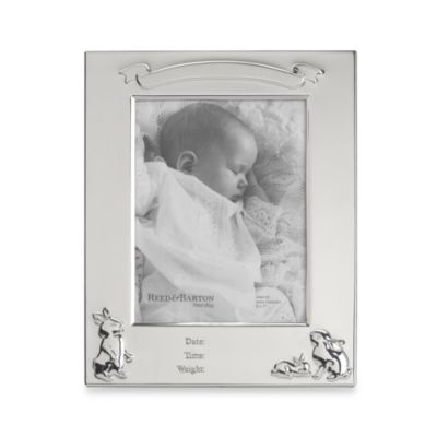 Reed & Barton® Bunny Birth Record 5-Inch x 7-Inch Picture Frame ...