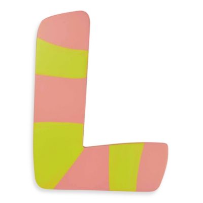 Pastel-Colored Wooden Letter 