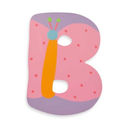 Pastel-Colored Wooden Letter"B" - Bed Bath & Beyond