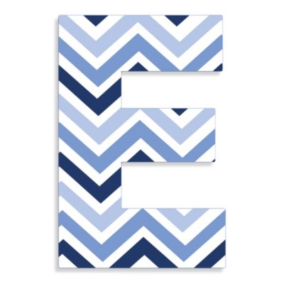 letter pattern experience Tri Inch Industries Hanging Blue Stupell Chevron Letter 18