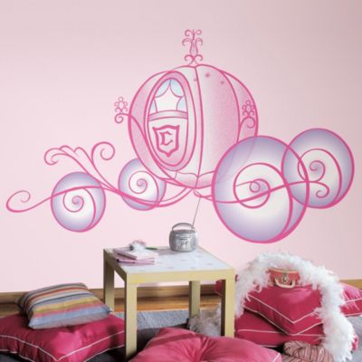 Wall Decor u003e RoomMates Peel and Stick Wall Decals in Giant Disney® Princess Carriage