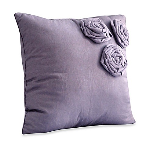 Nostalgia Home Neveah Square Throw Pillow in Purple - Bed Bath & Beyond