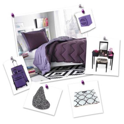 Purple Dorm  Room  Collection Bed  Bath  Beyond 