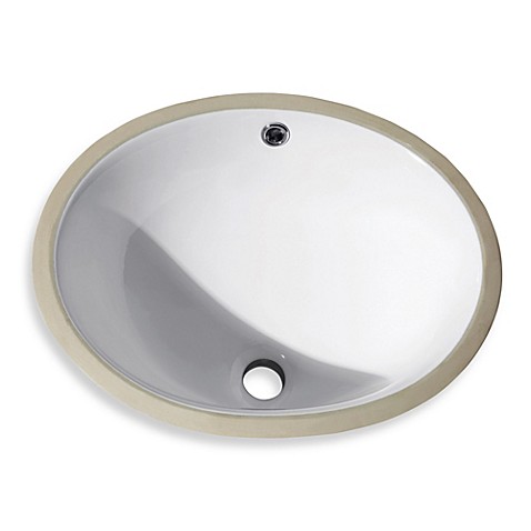 Buy Avanity Oval Vitreous 16-Inch Undermount Sink in White from Bed ...
