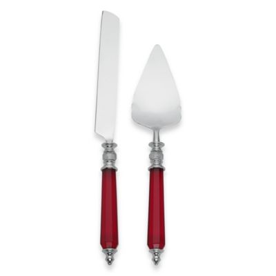  Lenox   Holiday  Jewel 2 Piece Cake  Knife  and Server Set  