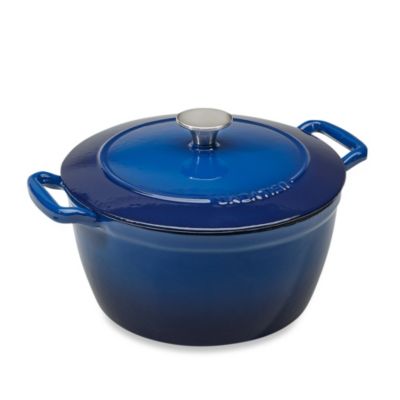 Buy Sabatier® Porcelain Cast Iron Dutch Ovens in Blue from Bed Bath ...