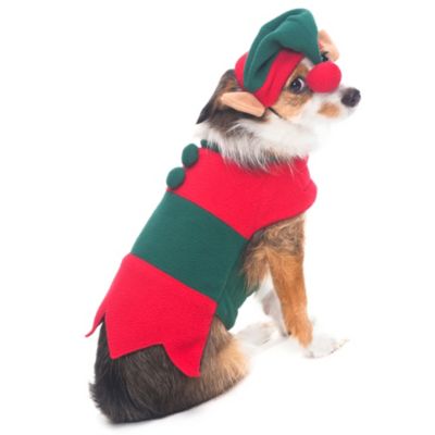 Santa's Helper Dog Costume in Red/Green - Bed Bath & Beyond