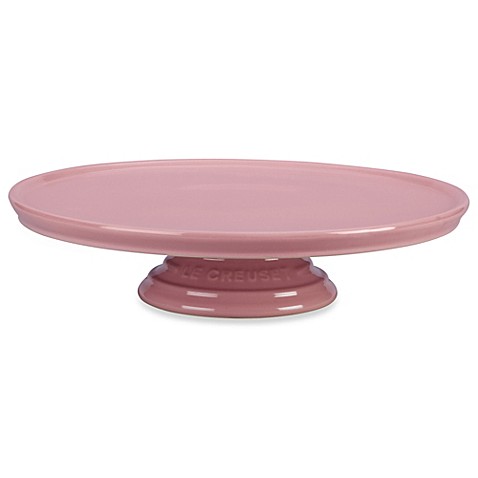 Le Creuset  12 Inch Cake  Stand  in Pink Bed  Bath  Beyond 