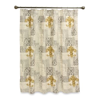 Extra Long Shower Curtain Rod Fleur De Lis Bathroom Hard