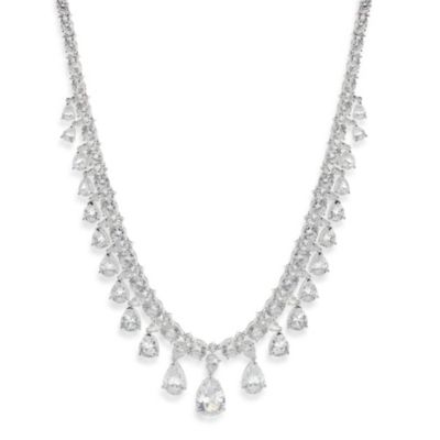 Buy CZ by Kenneth Jay Lane Cubic Zirconia Vanderbilt Statement Necklace ...