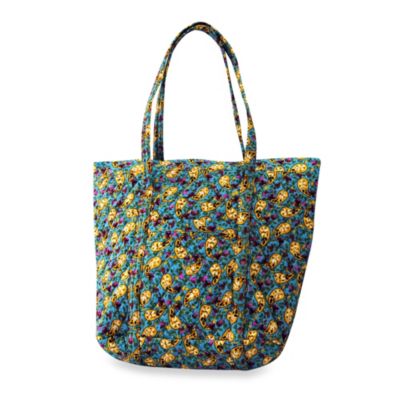 Buy Laura Ashley® Quilted Crescent Tote in Turquoise from Bed Bath & Beyond