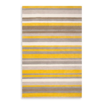 Angelo:HOME Madison Square Striped Rug In Citrine - Bed Bath & Beyond