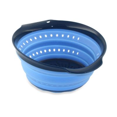 Buy Squish™ 4-Quart Collapsible Colander in Light Blue/Blueberry from ...