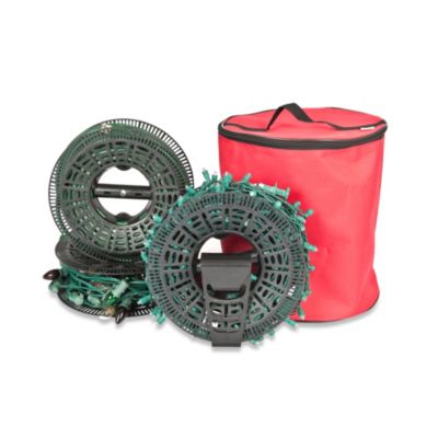 TreeKeeper Install-N Store Christmas Light Storage System in Red - Bed Bath &amp; Beyond