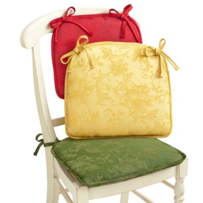 Holiday Joy Damask Chair Pad - Bed Bath & Beyond