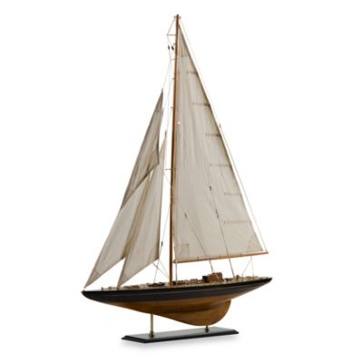 Large Wooden Model Sailboat - Bed Bath & Beyond