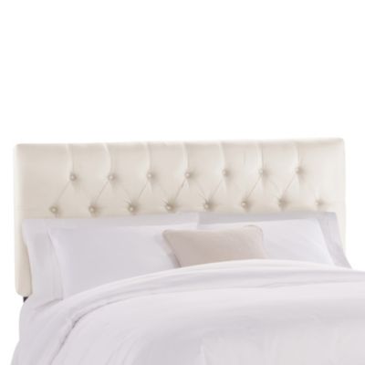 Skyline Tufted Headboard in Shantung Parchment - Bed Bath & Beyond