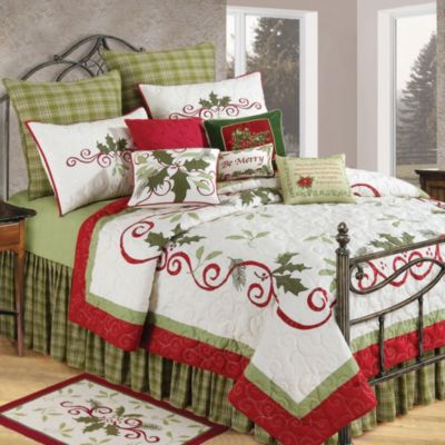 Holiday Garland Christmas Pillow Sham - Bed Bath & Beyond