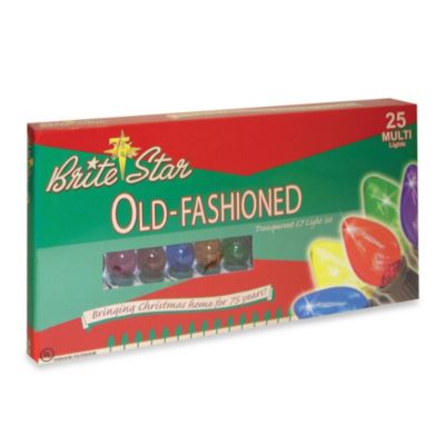 Buy Brite Star 25-Count Old Fashioned Transparent Lights in Multicolor from  Bed Bath & Beyond