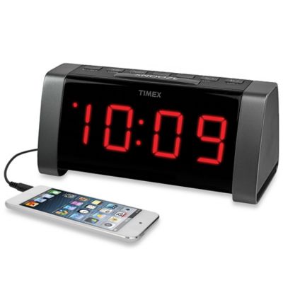 alarm radio timex clock dual fm am display jumbo walmart reg alternate bedbathandbeyond bed