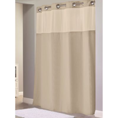 Hookless® Waffle 71Inch x 86Inch Long Fabric Shower Curtain in Taupe  Bed Bath  Beyond