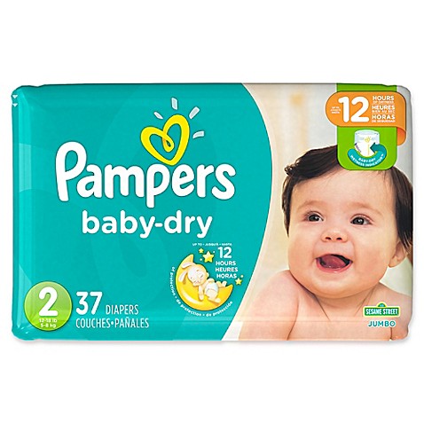 Pampers Baby Dry 37 Count Size 2 Jumbo Pack Disposable Pampers Baby Dry 37 Count Size 2 Jumbo Pack Disposable