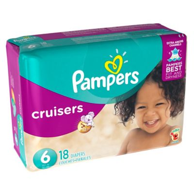 Buy Pampers® Cruisers™ 18-Count Size 6 Jumbo Pack Disposable Diapers ...