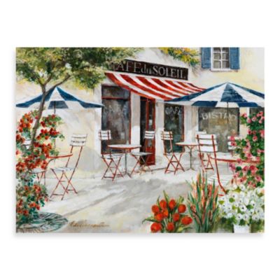 Fabrice de Villeneuve Studio Cafe du Soleil Printed Wall Art - Bed Bath ...