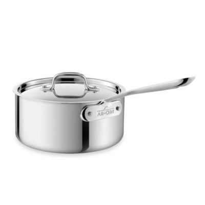Sauce Pans - All-Clad Stainless Steel 3-Quart Covered Saucepan