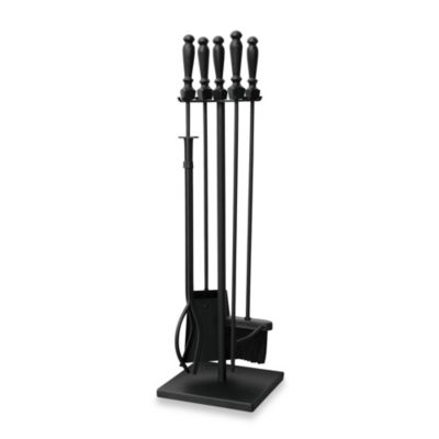 Buy "Fireplace Set" products like UniFlame® 5-Piece Fireplace Tool Set in Black