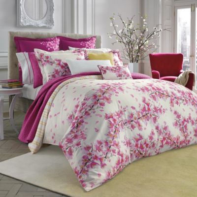 bluebellgray® cherry blossom pink comforter set  bed bath