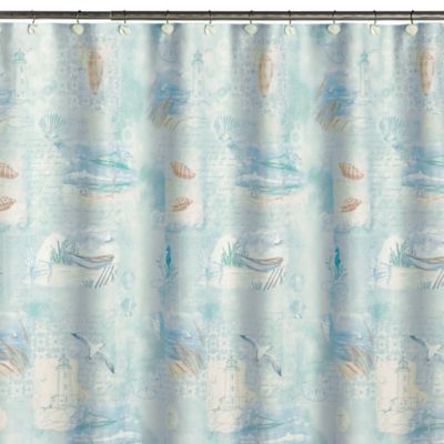 Buy Beach Shower Curtains from Bed Bath & Beyond - High Tide Fabric Shower Curtain