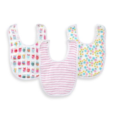 aden® by aden + anais® 3-Pack Bib Set in Walk in the Park - buybuy BABY