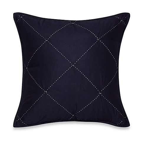 Nautica Lawndale Square Throw Pillow in Navy - Bed Bath & Beyond