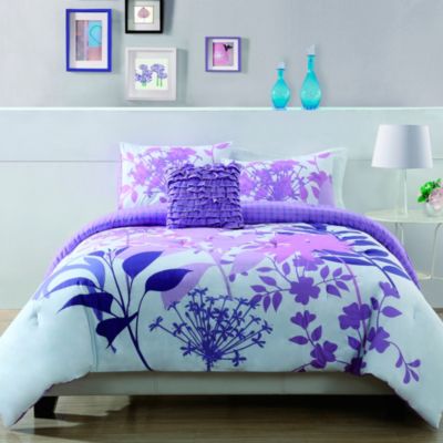 Lavender Shadow Botanical Comforter Set - Bed Bath & Beyond