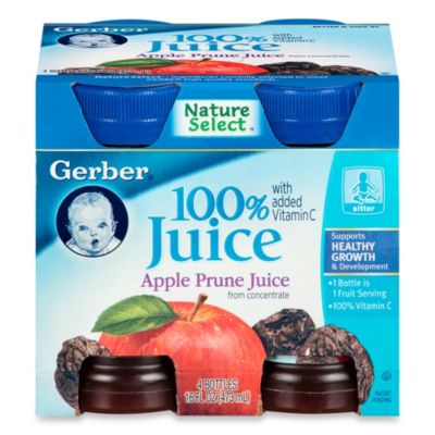 Gerber® 100% 4 oz Apple Prune Juice From Concentrate With Added Vitamin