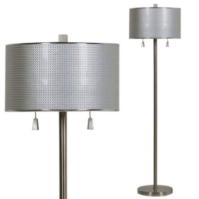 Circles Floor Lamp in Brushed Steel - Bed Bath & Beyond