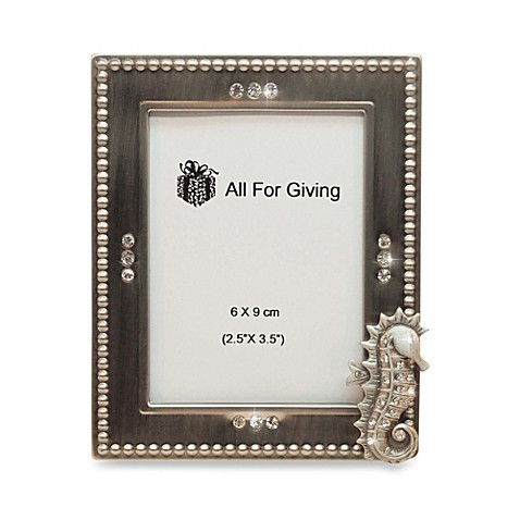 All For Giving Seahorse Metal and Crystal Photo Frame - Bed Bath & Beyond