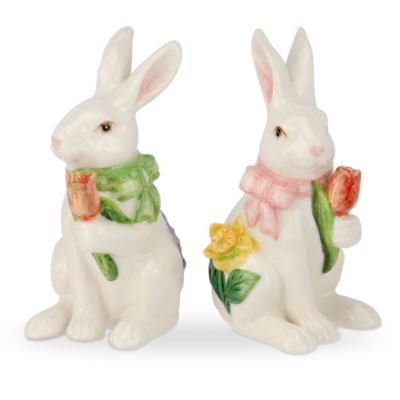 Portmeirion Botanic Garden Terrace Bunny Salt and Pepper Shakers - Bed ...