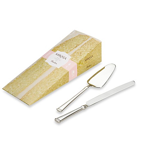 Mikasa Stanton 2 Piece Cake Knife and Server Set Bed Mikasa Stanton 2 Piece Cake Knife and Server Set Bed