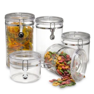 Oggi™ Acrylic 5-Piece Canister Set - Bed Bath & Beyond