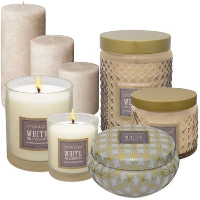 Anthology™ White Blossom Candles - Bed Bath & Beyond