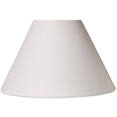 Mix & Match Large 17-Inch Hardback Linen Lamp Shade in White - Bed Bath ...
