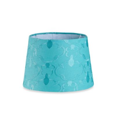 Mix & Match Small 10-Inch Embroidered Hardback Drum Lamp Shade in Teal