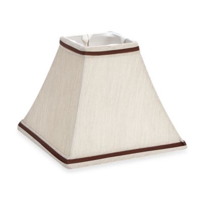 Mix & Match Small 9-Inch Square Lamp Shade in Beige - Bed Bath & Beyond