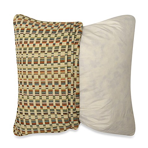 Buy MYOP Hipster 20-Inch Square Toss Pillow Cover in Rust/Blue from Bed Bath & Beyond