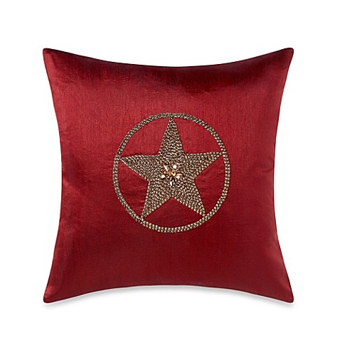 Buy Texas Star 18-Inch Square Throw Pillow in Red from Bed Bath & Beyond